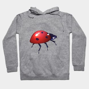 Red black beetle Hoodie